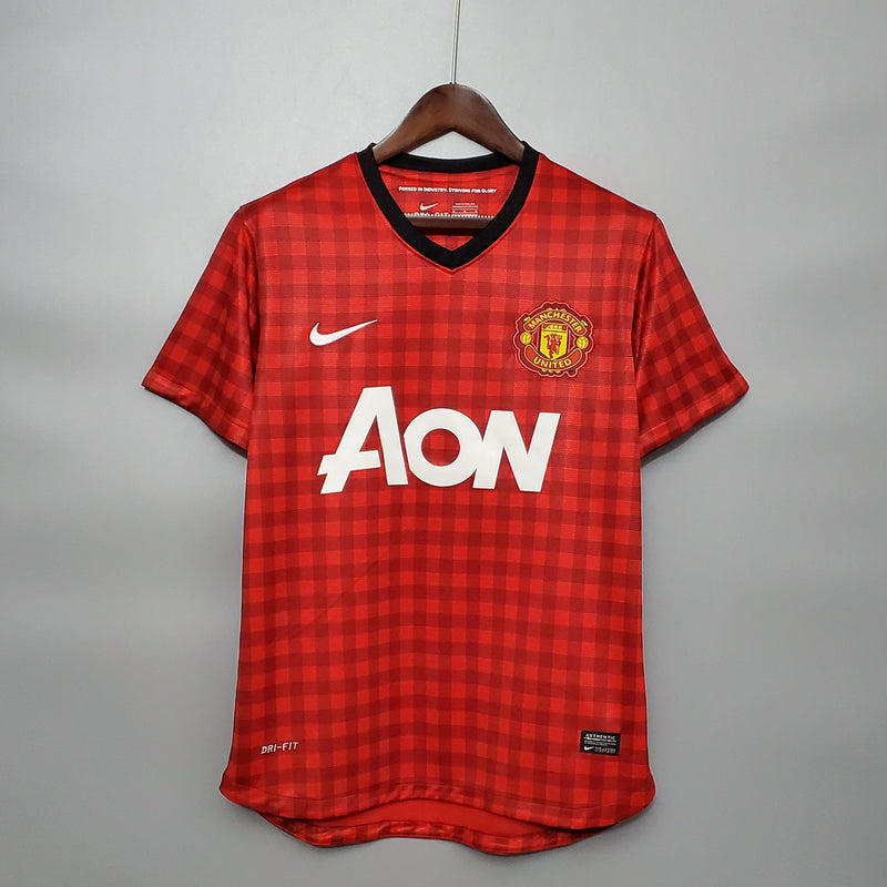 MANCHESTER UNITED HOME 2012/13 - NIKE RETRO MEN`S - RED