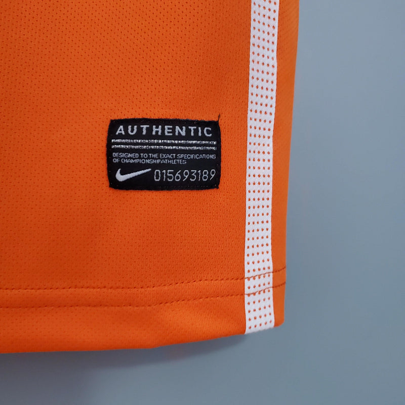 HOLANDA HOME 2010 - NIKE RETRO MASCULINO - LARANJA/BRANCO