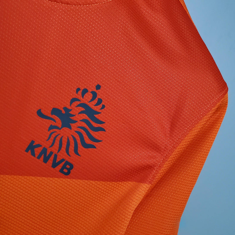 HOLANDA HOME 2012 - NIKE RETRO MASCULINO - LARANJA/PRETO