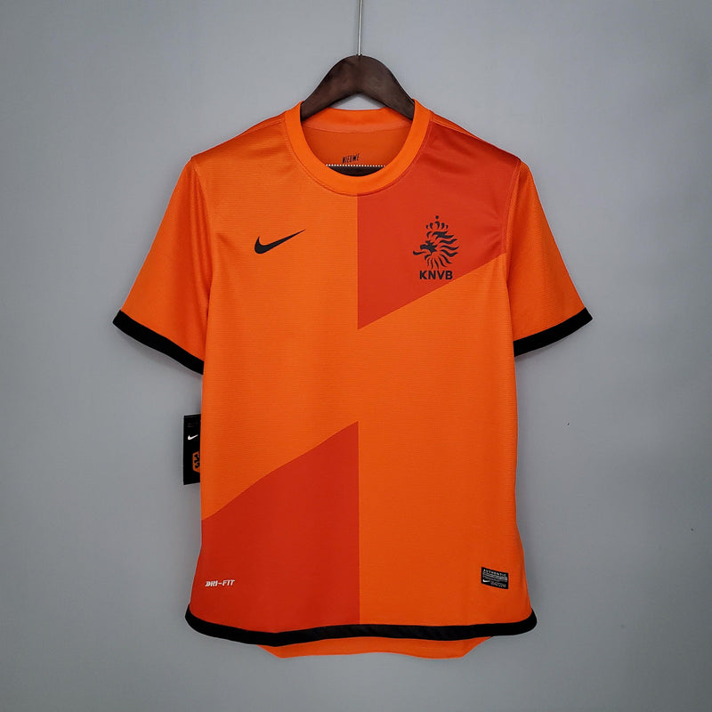 HOLANDA HOME 2012 - NIKE RETRO MASCULINO - LARANJA/PRETO