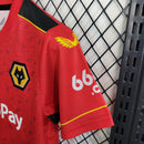 KIT INFANTIL WOLVERHAMPTON VERMELHO 23/24
