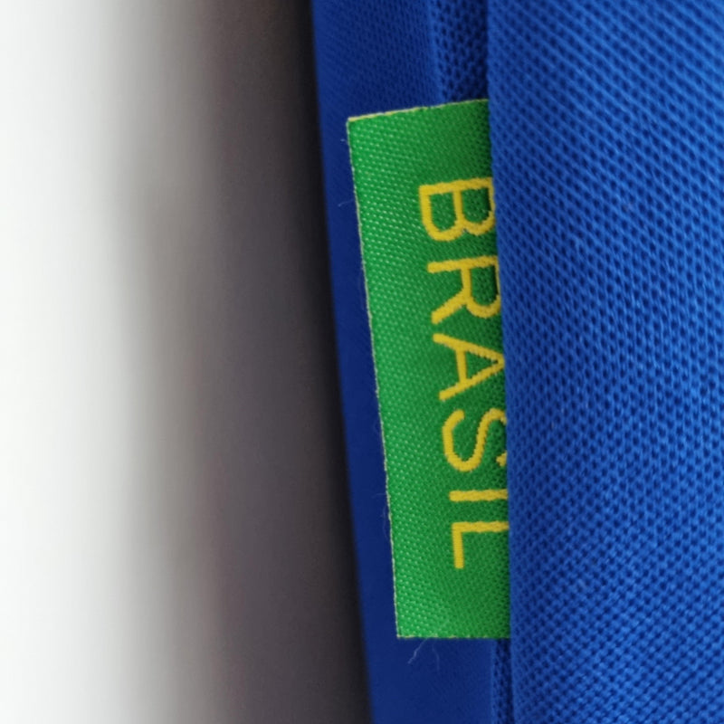 BRASIL AWAY 1998/98 - NIKE RETRO MEN`S - BLUE/WHITE