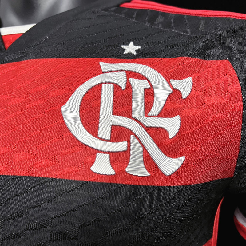 CAMISETA FLAMENGO PRETA 24/25 MASCULINA (JOGADOR) COM PATROCINADOR