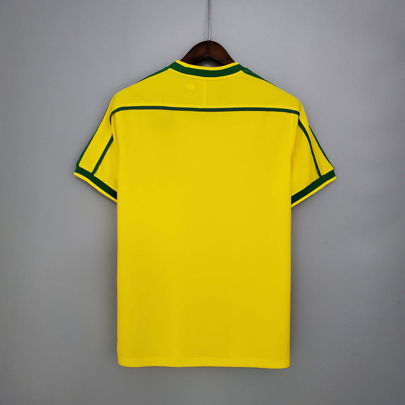 BRASIL HOME 1998 - NIKE RETRO MEN`S - YELLOW/GREEN
