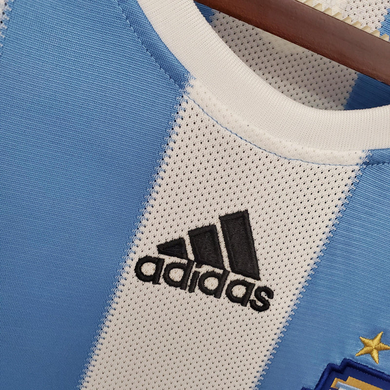 ARGENTINA HOME 2010 - ADIDAS RETRO MEN`S - BLUE/WHITE