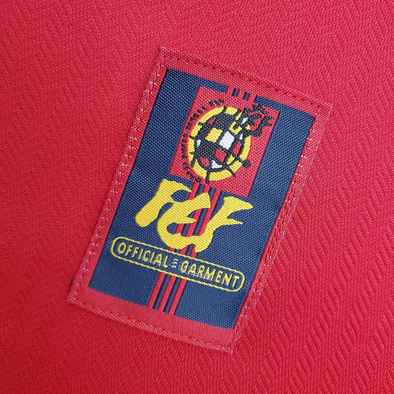 ESPANHA HOME 1998 - ADIDAS RETRO MEN`S - VERMELHO/AZUL