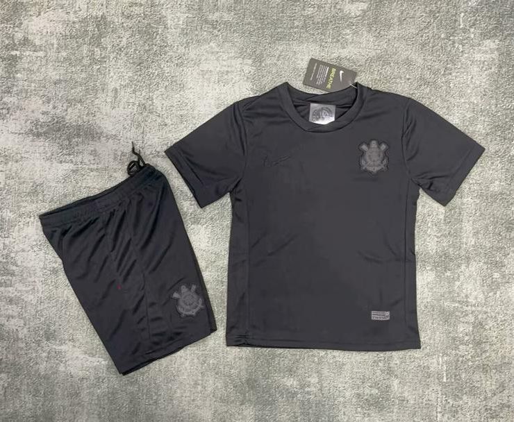 KIDS KIT CORINTHIANS ALL BLACK - FAN