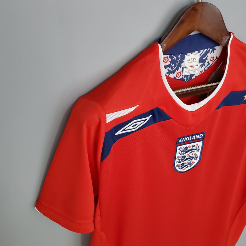 INGLATERRA AWAY 2008 - UMBRO RETRO MEN`S - RED/WHITE