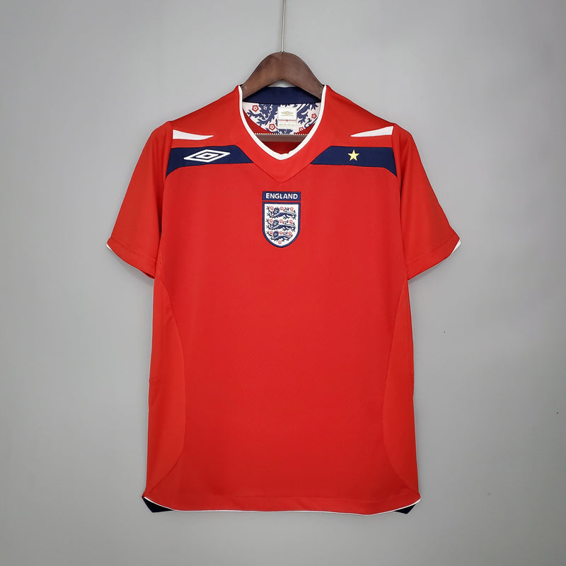 INGLATERRA AWAY 2008 - UMBRO RETRO MEN`S - RED/WHITE
