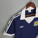 ESCOCIA HOME 1978 - UMBRO RETRO MASCULINO - AZUL/BRANCO