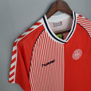 DINAMARCA HOME 1986 - HUMMEL RETRO MASCULINO - VERMELHO/BRANCO