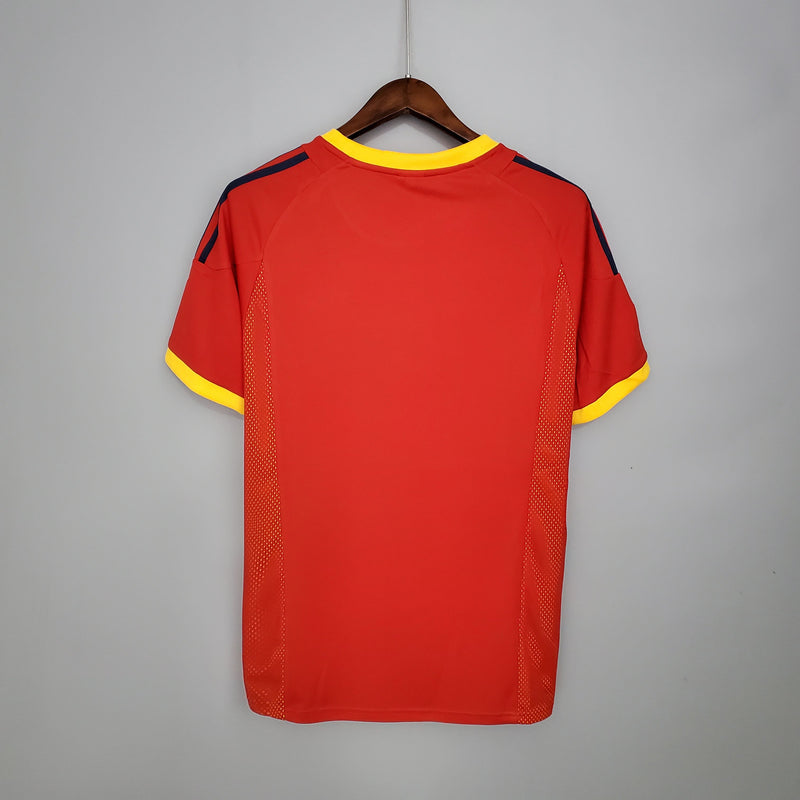 ESPANHA HOME 2002 - ADIDAS RETRO MEN`S - VERMELHO/AMARELO