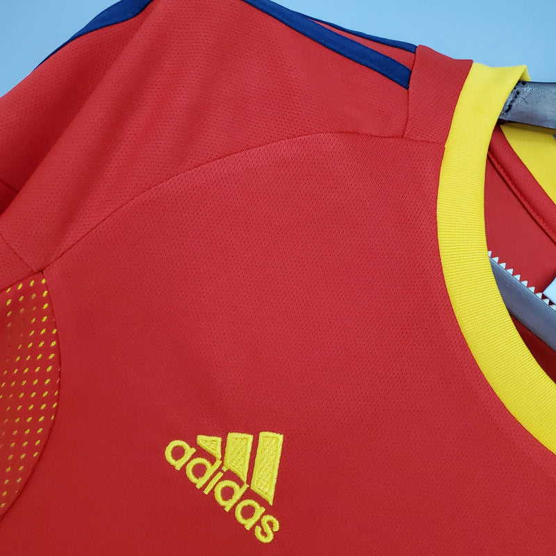 ESPANHA HOME 2002 - ADIDAS RETRO MEN`S - VERMELHO/AMARELO
