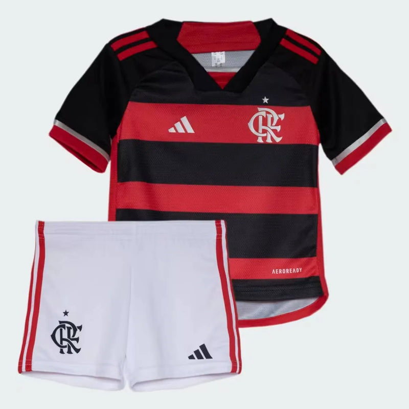 CR FLAMENGO I 2024/25 RUBRO-NEGRO - FAN VERSION - KIDS KIT