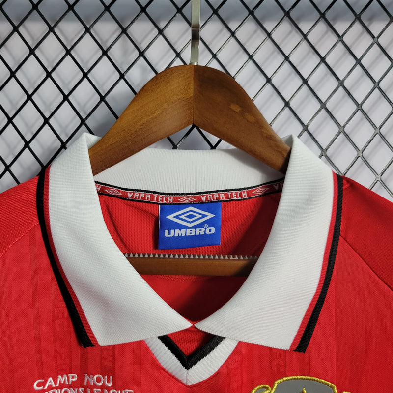 MANCHESTER UNITED HOME 1999/00 - UMBRO RETRO MASCULINO - VERMELHO