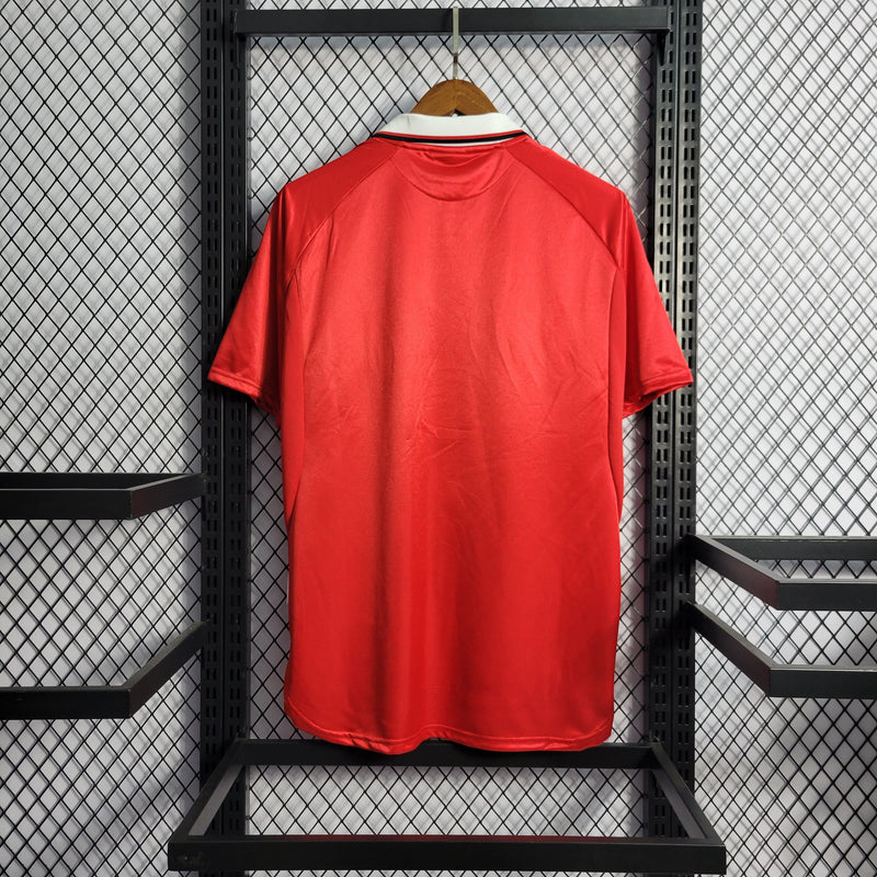 MANCHESTER UNITED HOME 1999/00 - UMBRO RETRO MASCULINO - VERMELHO