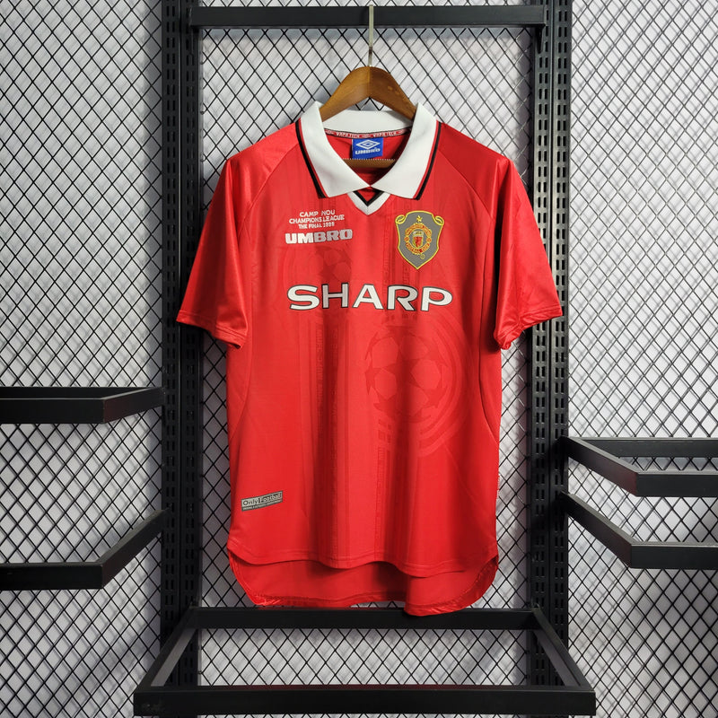 MANCHESTER UNITED HOME 1999/00 - UMBRO RETRO MASCULINO - VERMELHO