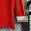 LONG SLEEVE MANCHESTER UNITED HOME 1998/99 - UMBRO RETRO MEN`S - RED