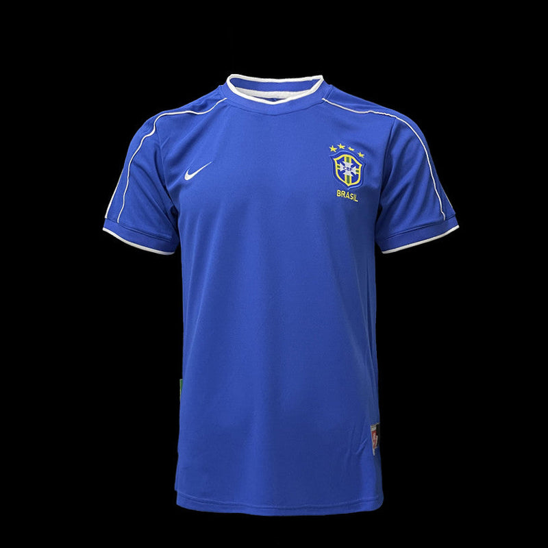 BRASIL AWAY 1998 - NIKE RETRO MEN`S - BLUE