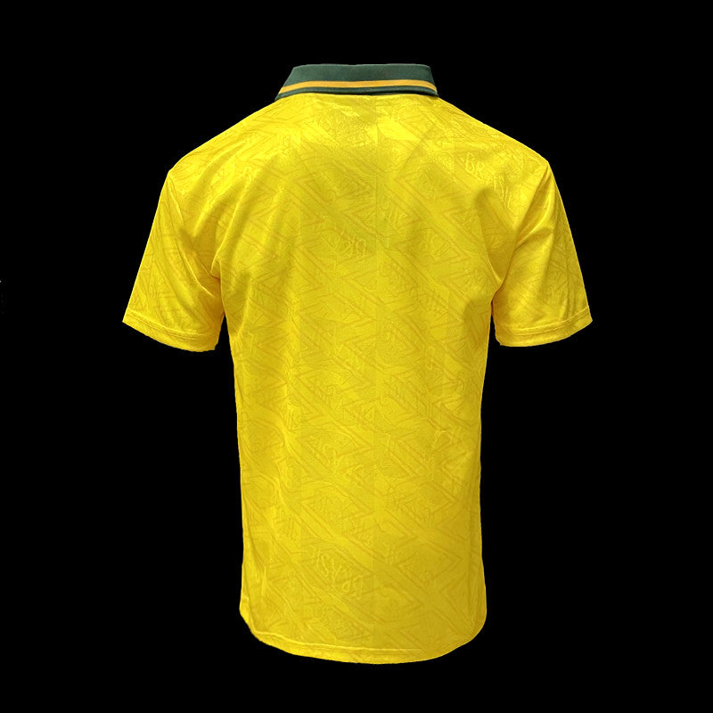 BRASIL HOME 1991/93 - UMBRO RETRO MEN`S - YELLOW/GREEN