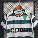 SPORTING LISBOA HOME 2001/03 -  REEBOK RETRO MEN`S - WHITE/GREEN