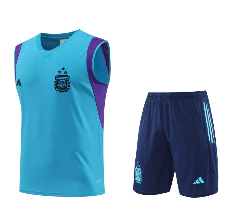 KIT DE TREINAMENTO SEM MANGAS ARGENTINA 23/24 - BLUE SKY