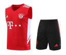 BAYERN MUNICH SLEEVELESS TRAINING KIT 23/24 - RED/WHITE
