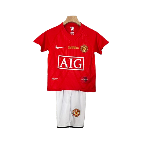 KIDS KIT RETRO MANCHESTER UNITED 2007/08 - FAN