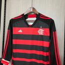 MANGA LONGA CR FLAMENGO I 2024/25 RUBRO-NEGRO - FAN VERSION - KIDS KIT