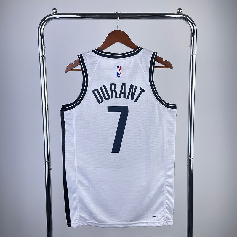 NBA BROOKLYN NETS KEVIN DURANT 7 BRANCO