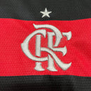 MANGA LONGA CR FLAMENGO I 2024/25 RUBRO-NEGRO - FAN VERSION - KIDS KIT