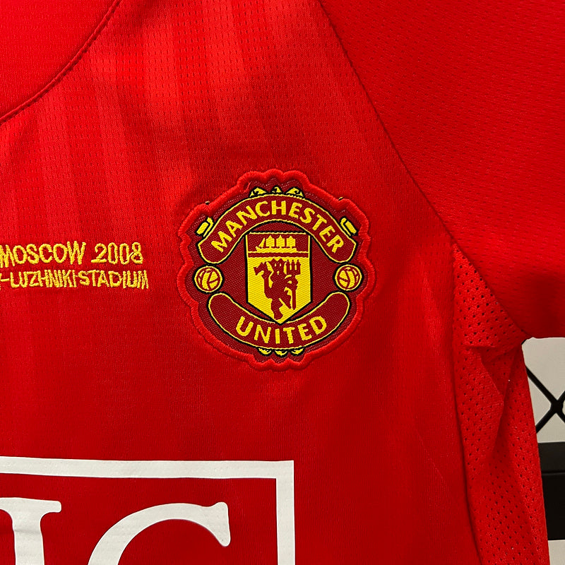 KIDS KIT RETRO MANCHESTER UNITED 2007/08 - FAN