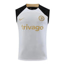 CHELSEA SLEEVELESS TRAINING KIT 23/24 - WHITE/BLACK