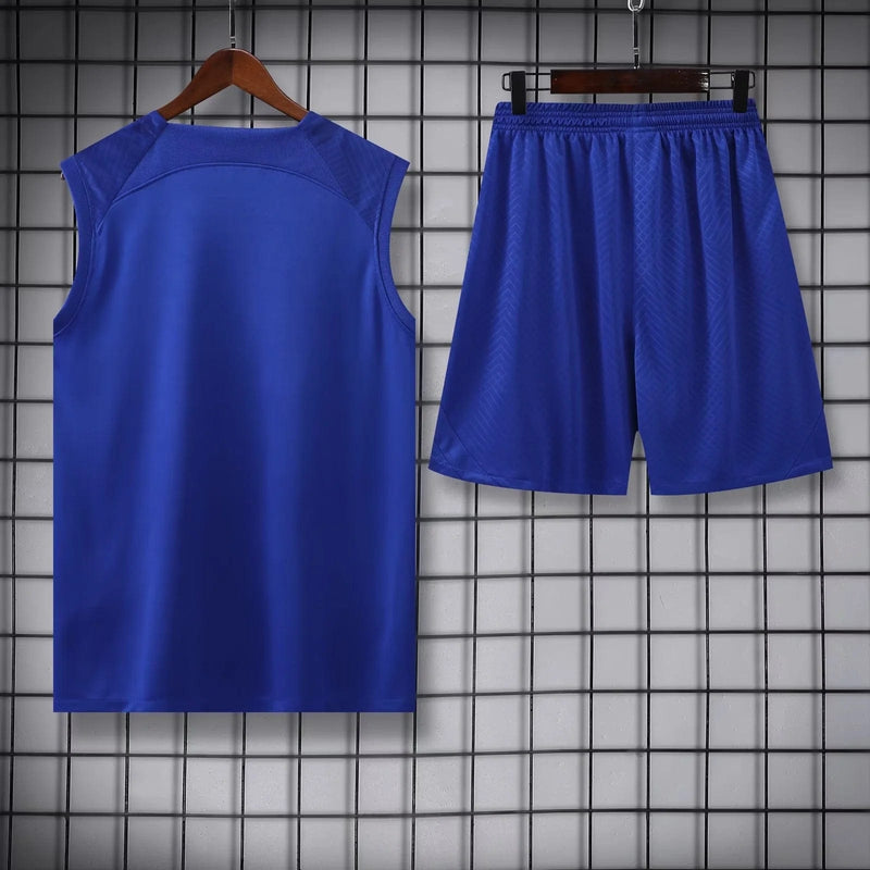 FC BARCELONA SLEEVELESS TRAINING KIT 23/24 - BLUE