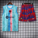 FC BARCELONA SLEEVELESS TRAINING KIT 23/24 - SKY BLUE