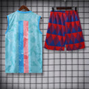 FC BARCELONA SLEEVELESS TRAINING KIT 23/24 - SKY BLUE