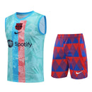 FC BARCELONA SLEEVELESS TRAINING KIT 23/24 - SKY BLUE