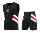 MANCHESTER UNITED SLEEVELESS TRAINING KIT 23/24 - BLACK