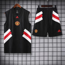 MANCHESTER UNITED SLEEVELESS TRAINING KIT 23/24 - BLACK