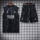 PSG SLEEVELESS TRAINING KIT 23/24 - BLACK