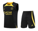 PSG SLEEVELESS TRAINING KIT 23/24 - BLACK/YELLOW