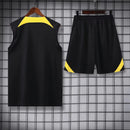 PSG SLEEVELESS TRAINING KIT 23/24 - BLACK/YELLOW